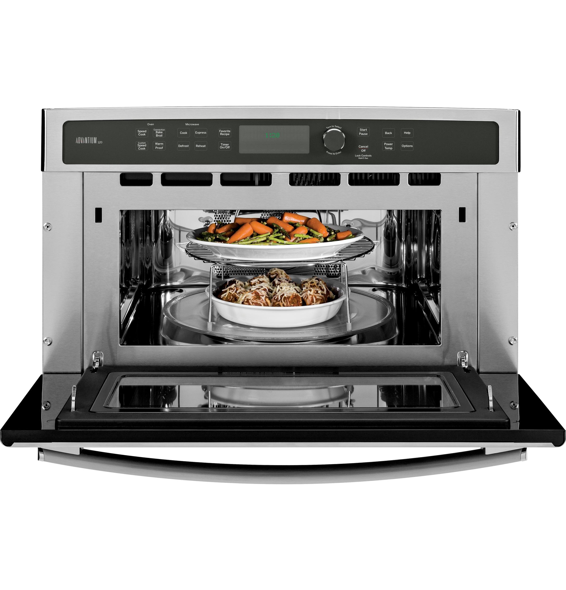 Advantium double top wall oven